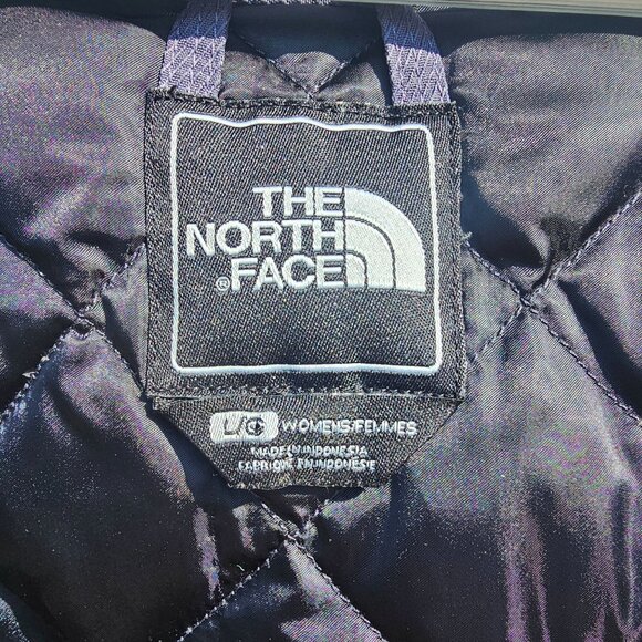 The North Face Get Down HyVent 550 Insulated Hooded Jacket Coat Large Purple - Picture 4 of 16